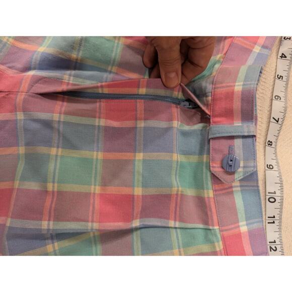 Pretty pastel plaid sport khulottes w/pockets by Koret Sports deadstock NWT, 18 - Picture 3 of 8